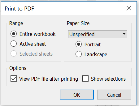 tableau print to pdf